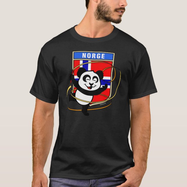 Norwegen Rhythmic Gymnastics Panda Shirt (Vorderseite)