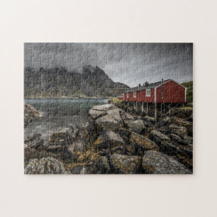 Norwegen Rote Kabine Puzzle