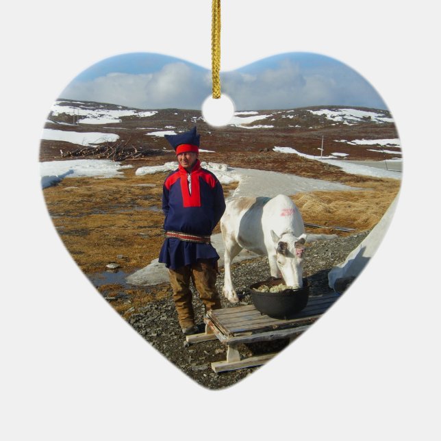 Norwegen, Sami Regelung in Lappland Keramik Ornament (Hinten)