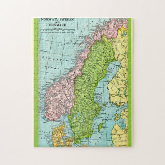 Norwegen, Schweden & Dänemark 11x14 Puzzle