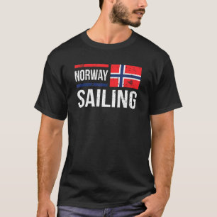 Norwegen Segelfahne Segler Boot Match Team Race S T-Shirt