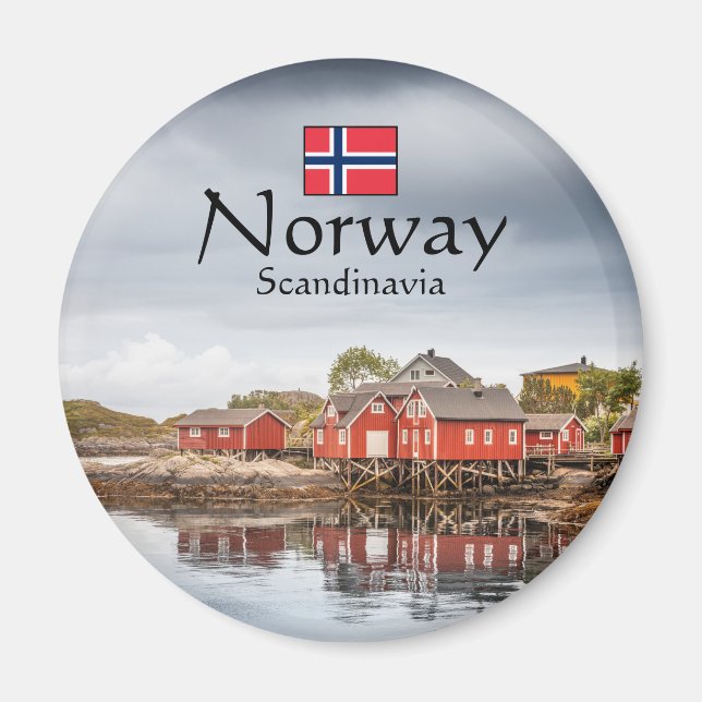 Norwegen Souvenir Magnet (Vorne)