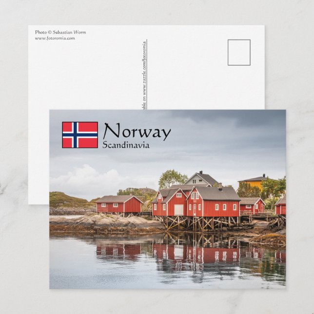 Norwegen Souvenir Postkarte (Vorne/Hinten)