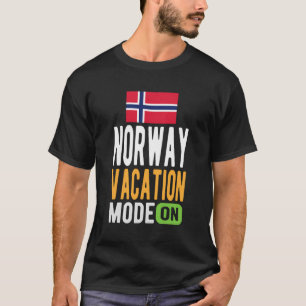Norwegen Souvenir - Reisen - Norwegen Urlaubsmodus T-Shirt