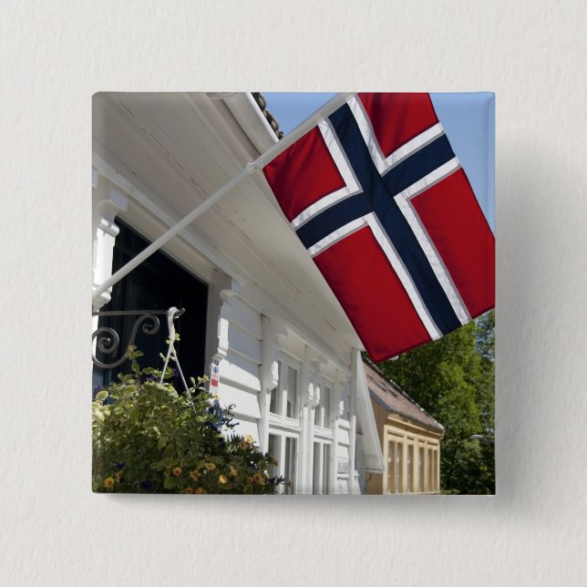 Norwegen, Stavanger. Historische Sicht auf die Inn Button (Vorderseite)