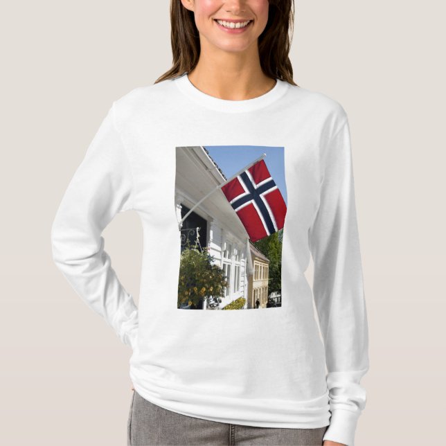 Norwegen, Stavanger. Historische Sicht auf die Inn T-Shirt (Vorderseite)