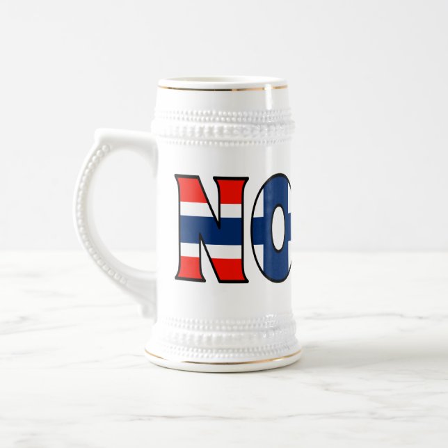 Norwegen Stein Bierglas (Links)