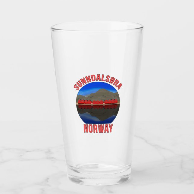 Norwegen Sunndalsøra Travel Norwegisch Glas (Vorderseite)