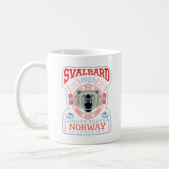 NORWEGEN SVALBARD LONGYEARBYEN. KAFFEETASSE (Links)