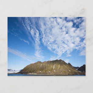 Norwegen, Svalbard, Wolken über steilen Felsen Postkarte