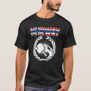 Norwegen Tischtennis Norwegischer Ping Pong Un T-Shirt