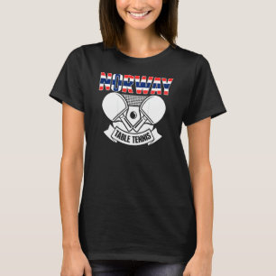 Norwegen Tischtennis Unterstützen Sie norwegisch T-Shirt