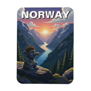 Norwegen Troll Magnet