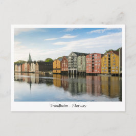 Norwegen Trondheim Houses Postkarte