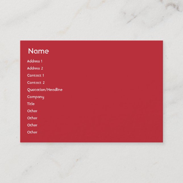 Norwegen - Tschubby Visitenkarte (Vorderseite)