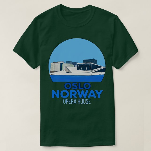 Norwegen und das Ballett Oslo Norwegen T-Shirt (Design vorne)