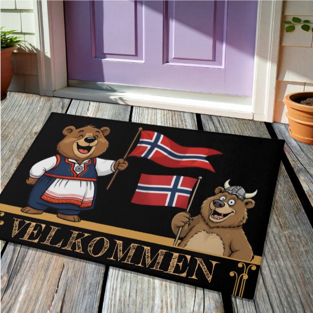 Norwegen Velkommen Mat, Wikinger, norwegische Flag Fußmatte (Von Creator hochgeladen)