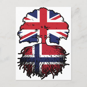 Norwegen Vereinigtes Königreich Großbritannien Postkarte