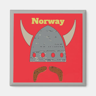 Norwegen, Viking Head Magnet