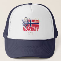 Norwegen: Viking Vintage Flagge und SchiffsSouveni