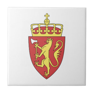 Norwegen-Wappen Fliese