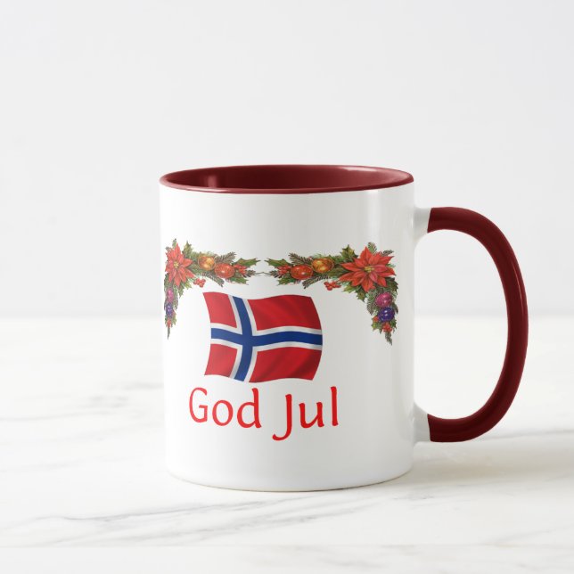 Norwegen-Weihnachten Tasse (Rechts)