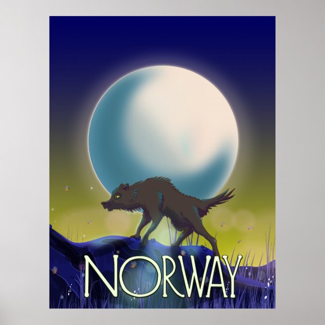Norwegen Wolf Poster (Vorne)