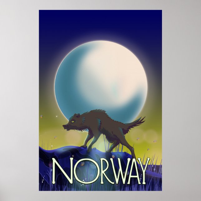 Norwegen Wolf Poster (Vorne)