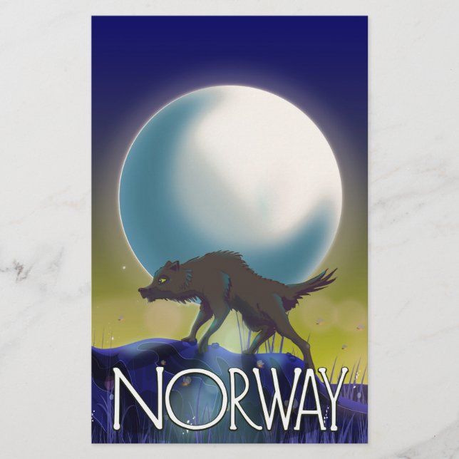 Norwegen Wolf Poster (Vorderseite)