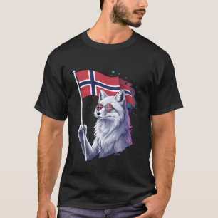 Norwegen Wurzeln Norwegen Norwegische Flagge 5 T-Shirt