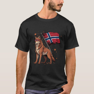 Norwegen Wurzeln Norwegische Flagge Norge 5 T-Shirt