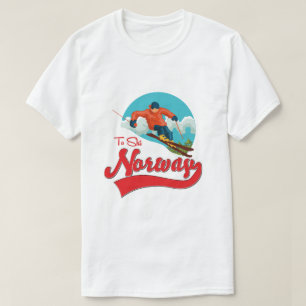 Norwegen zum Skilogo. T-Shirt