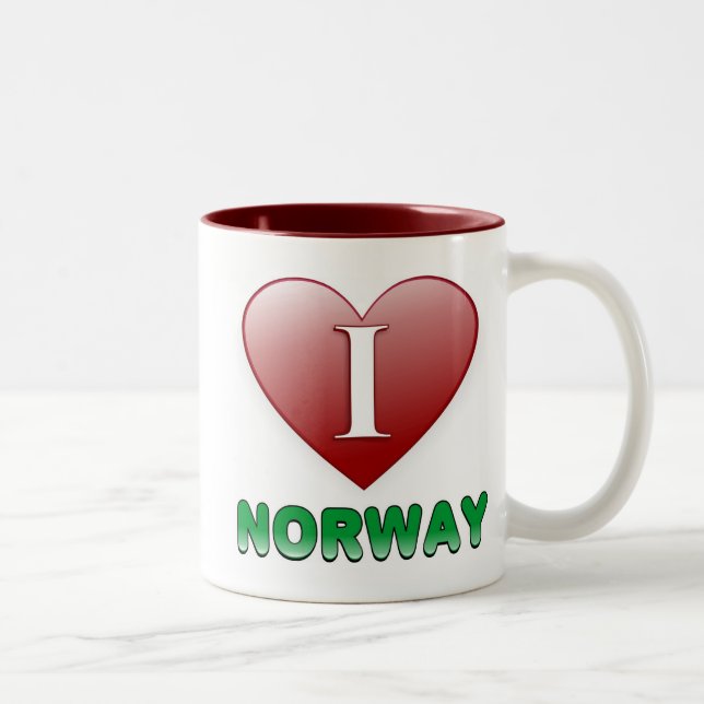 Norwegen Zweifarbige Tasse (Rechts)