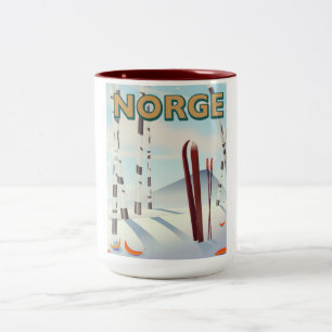 Norwegen Zweifarbige Tasse