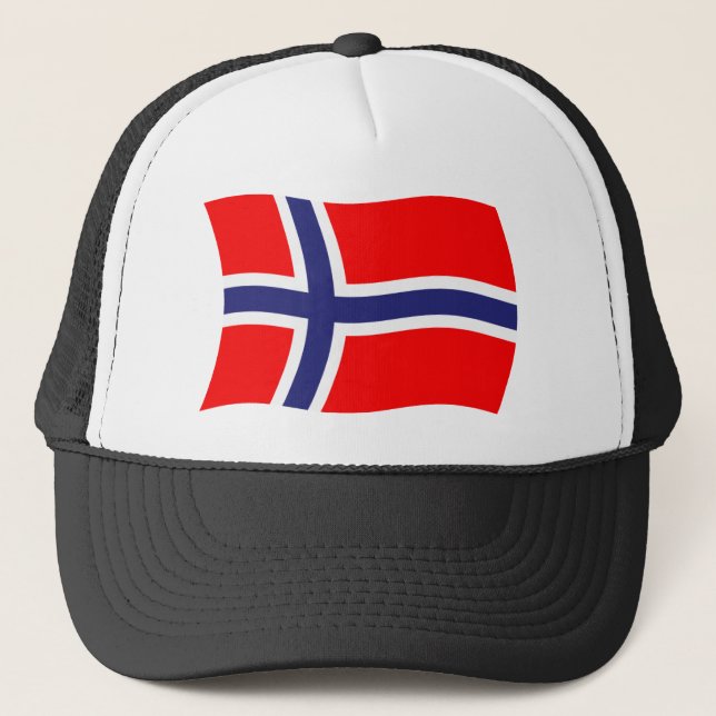 Norwegenflag Truckerkappe (Vorderseite)