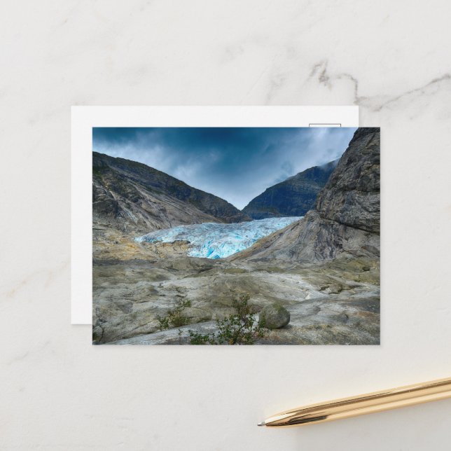 Norwegenlandschaft Postkarte (Vorderseite/Rückseite Beispiel)