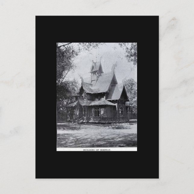 Norwegens Fair-Buidling der Postcard-World Postkarte (Vorderseite)