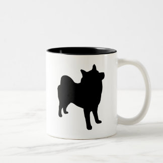 Norweger Elkhound Gang Zweifarbige Tasse