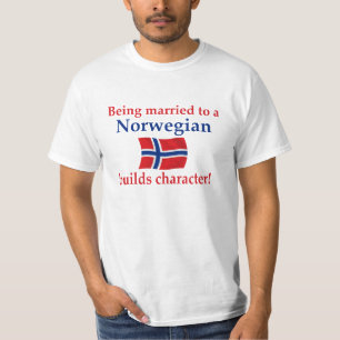 Norweger errichtet Charakter T-Shirt