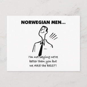 Norweger sind die besten postkarte