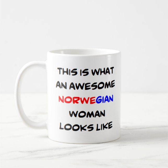Norwegerin, phantastisch kaffeetasse (Links)