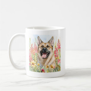 Norwegian Elkhound Wasserfarben-Tasse Kaffeetasse
