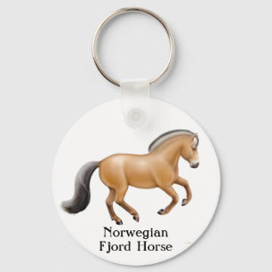 Norwegian Fjord Horse Keychain Schlüsselanhänger