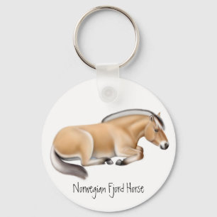 Norwegian Fjord Horse Keychain Schlüsselanhänger