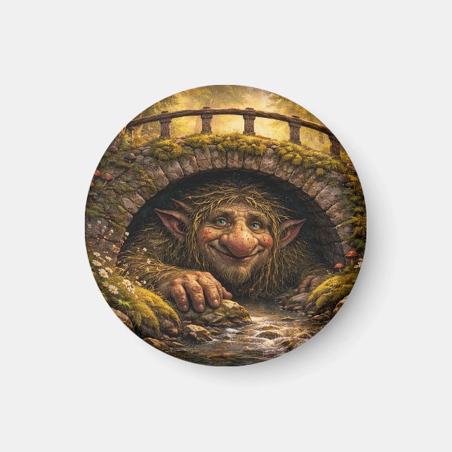 Norwegian Troll Hiding Under Bridge, Magnet (Vorne)