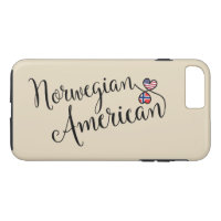 Norwegisch American Enwined Hearted Handy Case