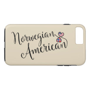 Norwegisch American Enwined Hearted Handy Case