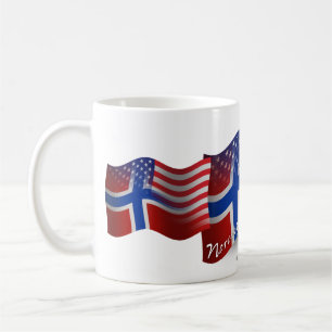 Norwegisch-Amerikanische wellenartig bewegende Tasse