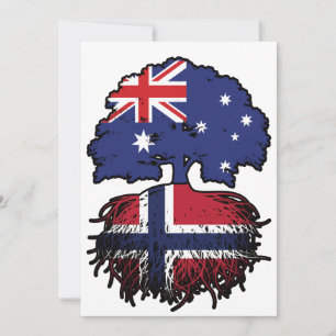 Norwegisch Australien Tree Roots Einladung