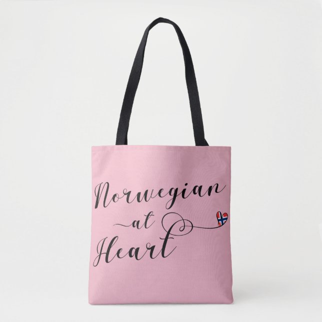 Norwegisch bei Heart Grocertasche, Norwegen (Vorderseite)
